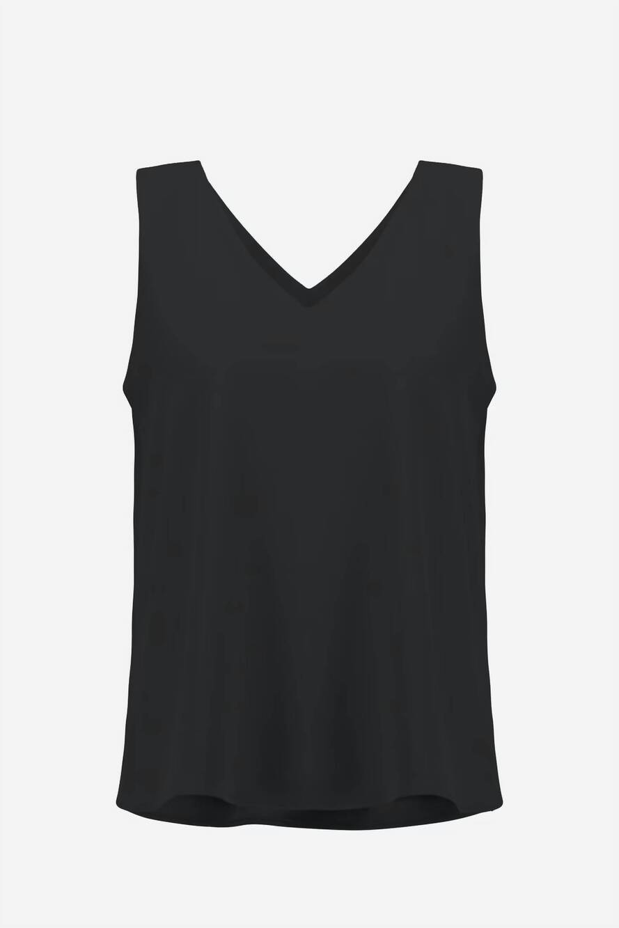 NEW JOSEPH RIBKOFF women's casual sleeveless v-neck pullover top in midnight blu